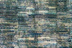DIMEX | Vliesové fototapety na stenu Vyšívaný vzor MS-5-2509 | 375 x 250 cm | modrá, biela, čierna