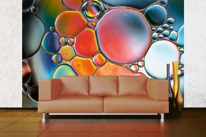 Samolepiaca vliesová fototapeta Abstraktné bubliny 375 x 250 cm