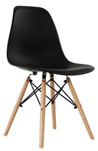 Jedálenská stolička OSAKA - čierna