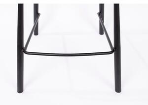 Tmavosivé zamatové barové stoličky v súprave 2 ks 91,5 cm Brit – Zuiver