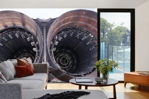 Samolepiaca vliesová fototapeta Vojenské lietadlo 375 x 250 cm