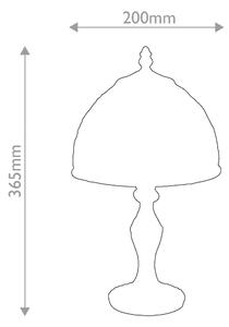 Quoizel QZ-LARISSA-TL-S - Stolná lampa Tiffany LARISSA 1xE14/40W/230V