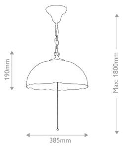 Quoizel QZ-LARISSA-P - Luster na reťazi Tiffany LARISSA 3xE27/60W/230V