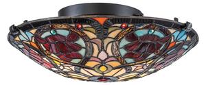Quoizel QZ-LARISSA-F - Stropné svietidlo Tiffany LARISSA 2xE27/40W/230V