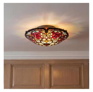 Quoizel QZ-LARISSA-F - Stropné svietidlo Tiffany LARISSA 2xE27/40W/230V