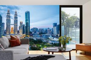 Samolepiaca vliesová fototapeta Panoráma Kuala Lumpur 375 x 250 cm