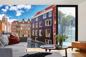 Samolepiaca vliesová fototapeta Amsterdamské nábrežie 375 x 250 cm