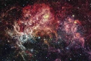 DIMEX | Vliesové fototapety na stenu Abstraktné galaxie MS-5-2301 | 375 x 250 cm | červená, čierna, ružová