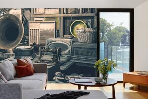 Samolepiaca vliesová fototapeta Starožitné stroje 375 x 250 cm