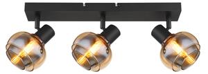 Globo 54309-3B - Bodové svietidlo TOKKI 3xE14/40W/230V čierna