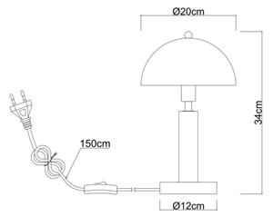 Globo 24868W - Stolná lampa JANIE 1xE14/40W/230V biela