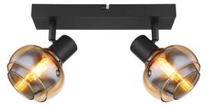 Globo 54309-2B - Bodové svietidlo TOKKI 2xE14/40W/230V čierne
