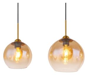 Globo 15788-4H - Závesný luster JAMESSA na lankách 4xE27/60W/230V mosadz
