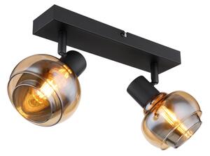 Globo 54309-2B - Bodové svietidlo TOKKI 2xE14/40W/230V čierne