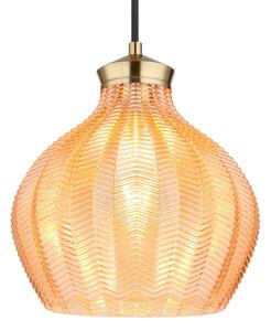 Globo 15898H - Závesný luster na lanku JESSICA 1xE27/60W/230V pr. 22 cm zlatý