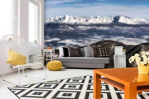 Samolepiaca vliesová fototapeta Zasnežené Tatry 375 x 250 cm