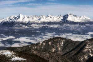 DIMEX | Vliesové fototapety na stenu Zasnežené Tatry MS-5-1627 | 375 x 250 cm | modrá, biela, šedá