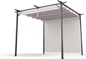 Blumfeldt Pergola: Robustný záhradný altánok 3x3 m, odolný voči vode a zime, so žalúziami, oceľový rám s práškovou povrchovou úpravou, strecha z polyesteru s povrchovou PA úpravou