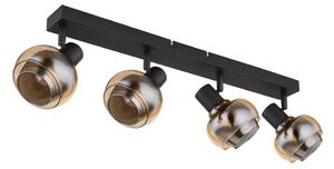 Globo 54309-4B - Bodové svietidlo TOKKI 4xE14/40W/230V čierna