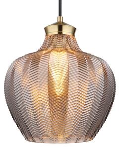 Globo 15898H1 - Závesné svietidlo na lanku JESSICA 1xE27/60W/230V priemer 22 cm dymové