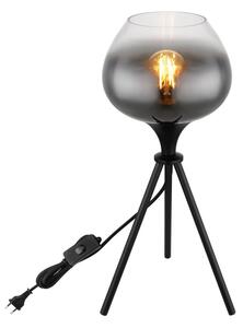 Globo 15548T1 - Stolová lampa MAXY 1xE27/40W/230V čierna