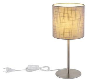 Globo 21440G - Stolová lampa BENSON 1xE27/40W/230V sivá