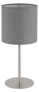 Globo 21440G - Stolová lampa BENSON 1xE27/40W/230V sivá
