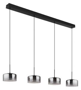Globo 16024-4 - LED luster na lanku BELINDA LED/24W/230V čierna/dymová