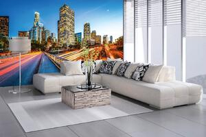 Samolepiaca vliesová fototapeta Los Angeles v noci 375 x 250 cm