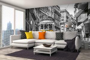 Samolepiaca vliesová fototapeta Žltá električka, Lisabon 375 x 250 cm