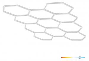 LED stropné svietidlo HEXLINE LED/513W/230V 6500K 300x516 cm biele
