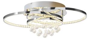 Lucande Keely stropné LED svietidlo krištáľ 56,5cm