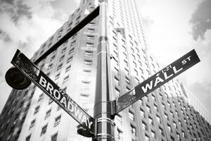 DIMEX | Vliesové fototapety na stenu Wall Street a Brodway MS-5-3005 | 375 x 250 cm | biela, čierna