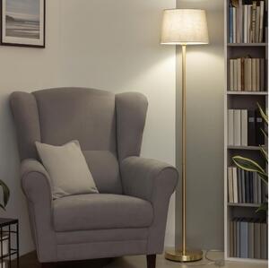 Brilagi - LED stojacia lampa CERIA 1xE27/20W/230V priemer 30 cm sivá/zlatá