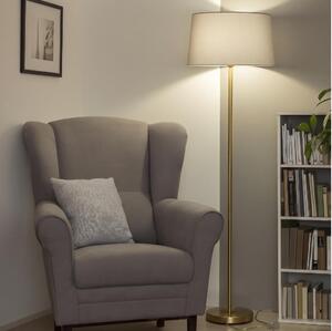 Brilagi - LED stojacia lampa CERIA 1xE27/20W/230V priemer 45 cm sivá/zlatá