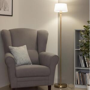 Brilagi - LED stojacia lampa CERIA 1xE27/20W/230V pr. 30 cm biela/zlatá