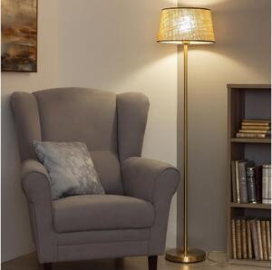 Brilagi - LED stojacia lampa CERIA 1xE27/20W/230V priemer 35 cm béžová/zlatá