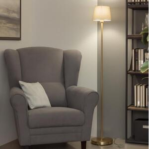 Brilagi - LED stojacia lampa CERIA 1xE27/20W/230V priemer 20,5 cm biela/zlatá
