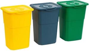 DEA HOME Eco Set Odpadkových Košov Na Triedený Odpad 3X50 L Z0429MAB04000