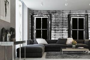Samolepiaca vliesová fototapeta Rozbité okná 375 x 250 cm