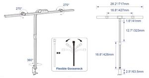 Brilagi - stmievateľná LED dotyková stolná lampa VARIO LED/24W/230V 3000-6500K CRI 92