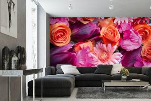 Samolepiaca vliesová fototapeta Krásne kvety 375 x 250 cm