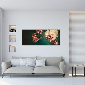 Obraz - Sakura v splne (120x50 cm)