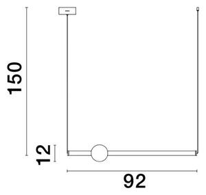 Retro luster Neutron B 92 zlaté – LED
