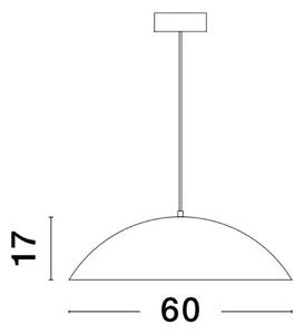 Industriálny luster Glim 60 biele – Biela