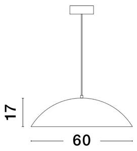 Industriálny luster Glim 60 čierne – Čierna