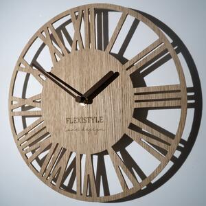 Dekorstudio Moderné drevené hodiny EKO Loft Piccolo dubové