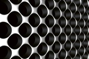 DIMEX | Vliesové fototapety na stenu 3D hliníková abstrakcia MS-5-2607 | 375 x 250 cm | biela, čierna