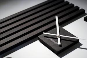 Dekorstudio Luxusné nástenné hodiny LAMELE čierne
