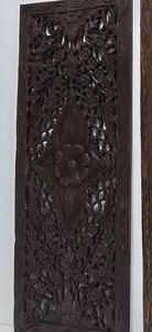 Dekorácia na stenu z dreva ELANOR, 90x35cm, ručná práce, teak